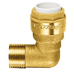 Uhlová zástrčková spojka 90° AD 18 x 1/2" AG