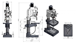 Stĺpová prevodová vŕtačka OPTIdrill B 50 GSM